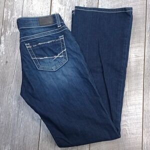 BKE Denim Womens Stella Bootcut Jeans Size 27x34 Dark Blue Stretch Pants